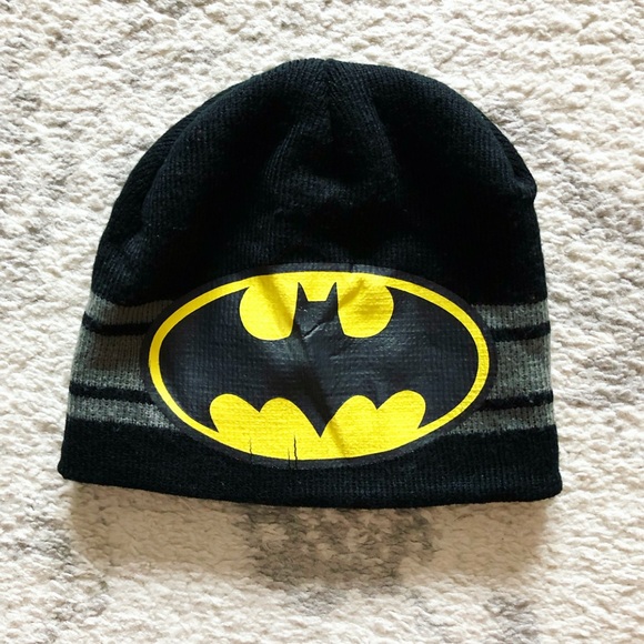 Black & gray Batman knit beanie hat - Picture 1 of 6
